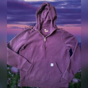 Carhartt Women's Medium Hooded Sweatshirt Size Medium Purple